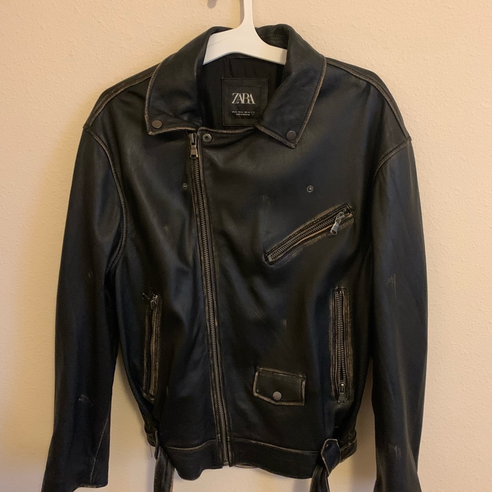 Zara leather jacket